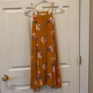 Floral high neck dress